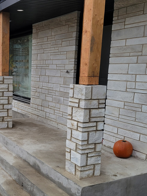 maconnerie colonnes mur